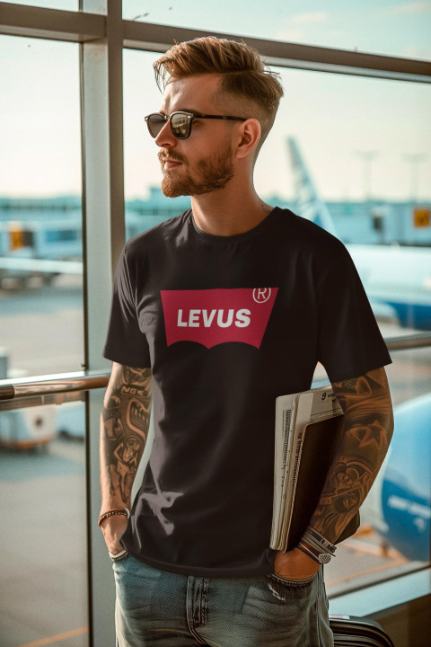 Koszulka męska z nadrukiem dowolnym własnym napisem parodia modny t-shirt — zdjęcie 5