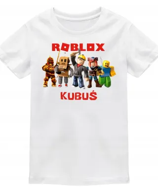 Koszulka dziecięca z postaciami z gry ROBLOX dla gracza Wpisz Swoje Imię