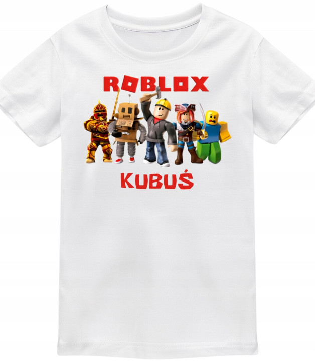 Koszulka dziecięca z postaciami z gry ROBLOX dla gracza Wpisz Swoje Imię — zdjęcie 2