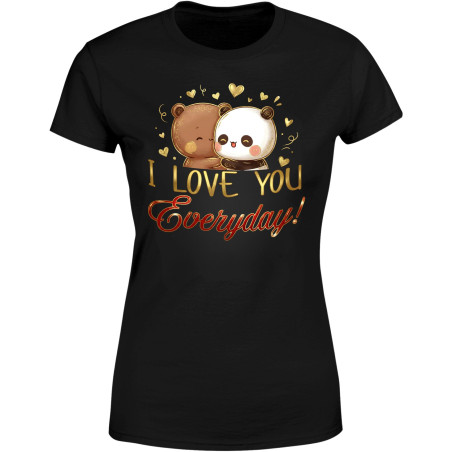 Koszulka damska I Love you Everyday słodkie misie prezent na walentynki