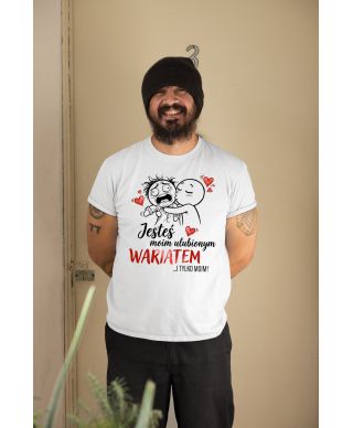 Koszulka męska Jesteś Moim Ulubionym Wariatem prezent na walentynki