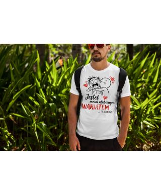 Koszulka męska Jesteś Moim Ulubionym Wariatem prezent na walentynki