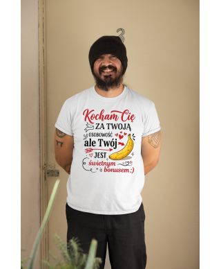 Koszulka męska Kocham Cię za Twoją Osobowość prezent na walentynki