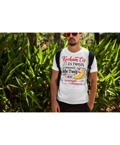 Koszulka męska Kocham Cię za Twoją Osobowość prezent na walentynki