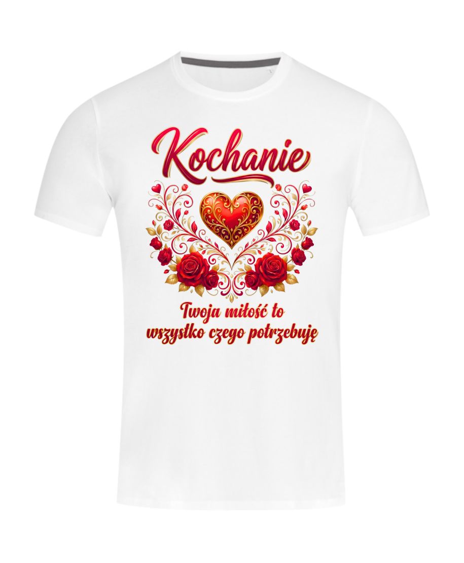 Koszulka męska Kochanie Twoja Miłość to Wszystko prezent na walentynki