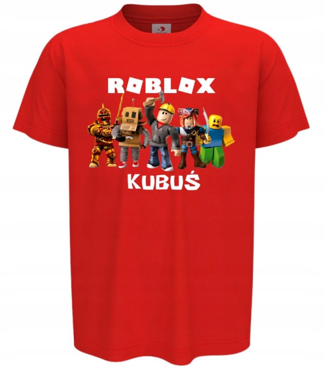 Koszulka dziecięca z postaciami z gry ROBLOX dla gracza Wpisz Swoje Imię — zdjęcie 2