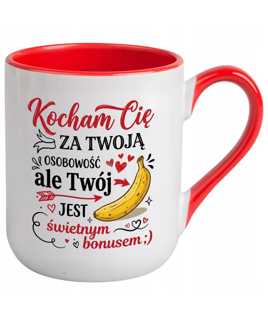 Kubek Kocham Cię za Twoją Osobowość śmieszny prezent na walentynki