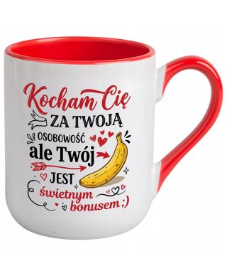 Kubek Kocham Cię za Twoją Osobowość śmieszny prezent na walentynki