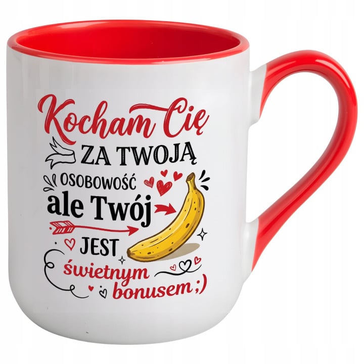 Kubek Kocham Cię za Twoją Osobowość śmieszny prezent na walentynki