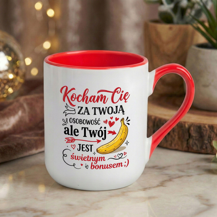 Kubek Kocham Cię za Twoją Osobowość śmieszny prezent na walentynki — zdjęcie 2
