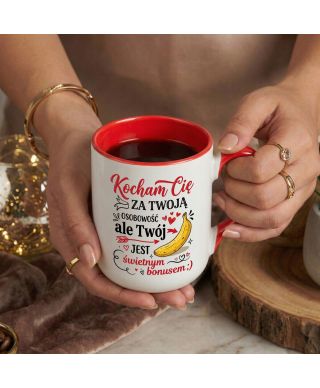 Kubek Kocham Cię za Twoją Osobowość śmieszny prezent na walentynki