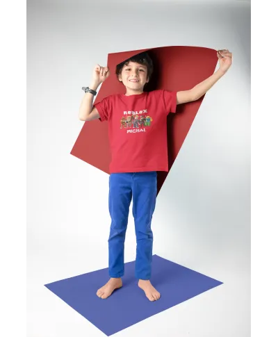 Koszulka dziecięca z postaciami z gry ROBLOX dla gracza Wpisz Swoje Imię