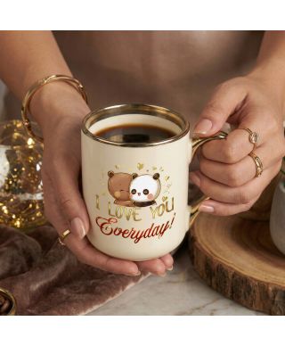 Kubek elegancki I Love you Everyday słodkie misie prezent na walentynki