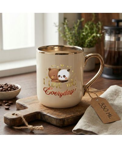 Kubek elegancki I Love you Everyday słodkie misie prezent na walentynki