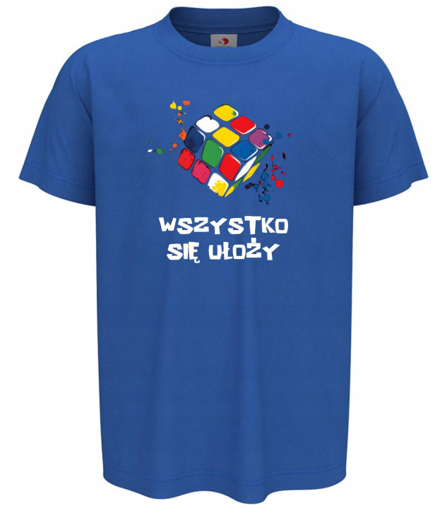Koszulka dziecięca Kolorowa Kostka Rubika - Wszystko się ułoży t-shirt