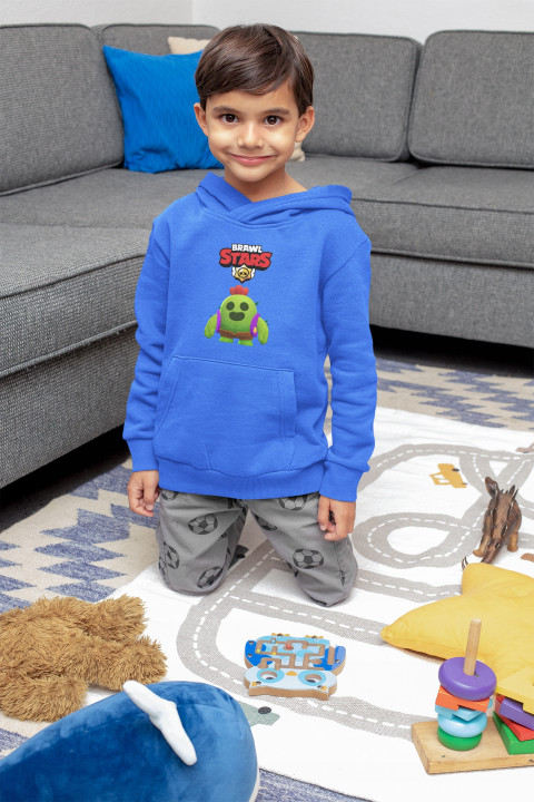 Bluza dziecięca z grą Brawl Stars postać Zadymiarz Spike dla gracza — zdjęcie 3