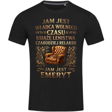 Koszulka męska Jam jest emeryt retro relaks dla Dziadka taty śmieszny