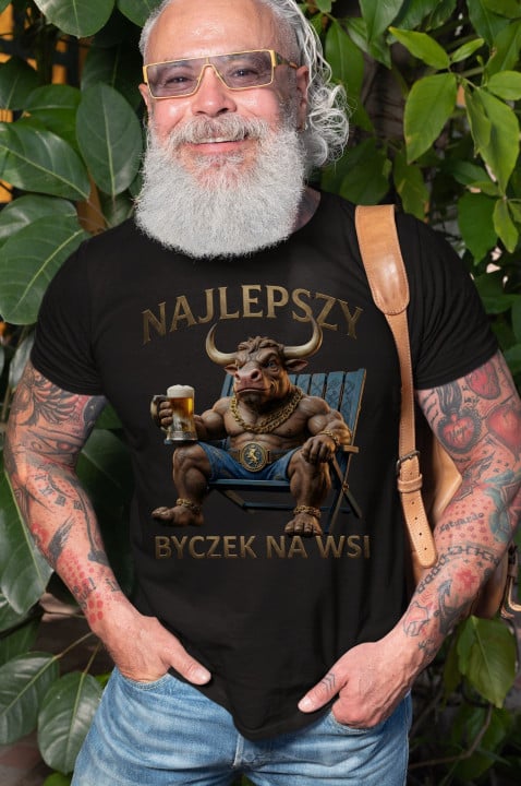 Koszulka męska z własnym dowolnym nadrukiem logo zdjęciem grafiką t-shirt — zdjęcie 4