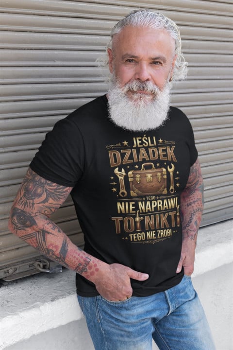 Koszulka męska z własnym dowolnym nadrukiem logo zdjęciem grafiką t-shirt — zdjęcie 7