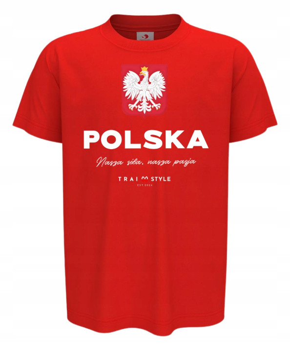 Koszulka dziecięca Piłkarska kibica piłkarza POLSKA Wpisz Swoje Imię i Nr — zdjęcie 2