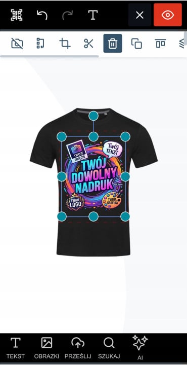 Koszulka męska z własnym dowolnym nadrukiem logo zdjęciem grafiką t-shirt — zdjęcie 9