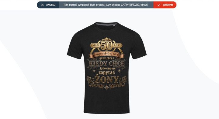Koszulka męska z własnym dowolnym nadrukiem logo zdjęciem grafiką t-shirt — zdjęcie 10