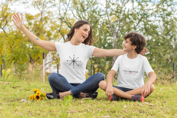 Koszulka damska z Kompasem Podążaj za Swoim Kierunkiem t-shirt damski — zdjęcie 2