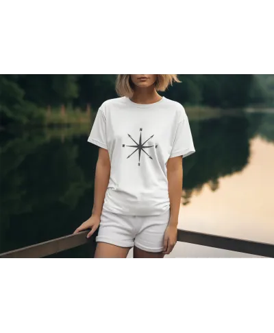 Koszulka damska z Kompasem Podążaj za Swoim Kierunkiem t-shirt damski