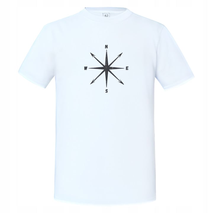 Koszulka męska z Kompasem Podążaj za Swoim Kierunkiem t-shirt męski