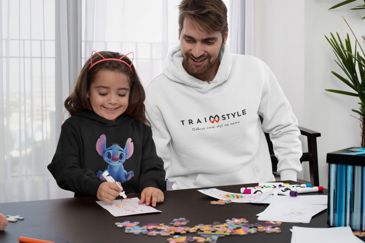 Bluza z kapturem dziecięca Stitch Stich Lilo prezent T-shirt dla dziecka — zdjęcie 3