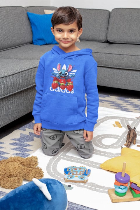 Bluza z kapturem dziecięca Stitch Stich parodia znanej marki Truskawki — zdjęcie 2