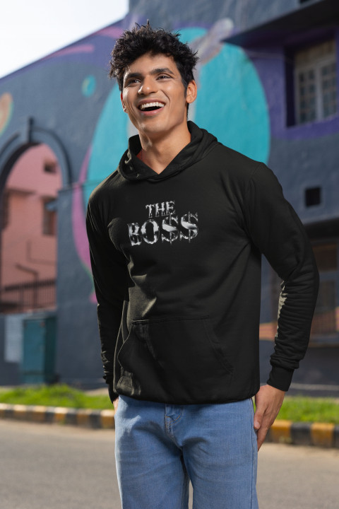 Bluza z kapturem męska THE BO$$ BOSS Prestiżowy Styl dla Lidera Premium — zdjęcie 2
