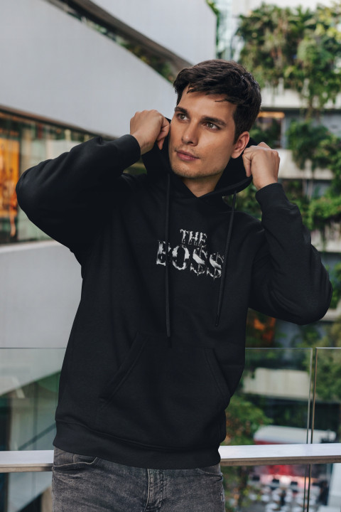 Bluza z kapturem męska THE BO$$ BOSS Prestiżowy Styl dla Lidera Premium — zdjęcie 4