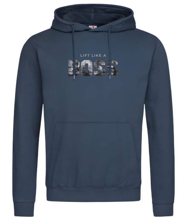 Bluza z kapturem męska LIFT LIKE A BOSS działaj jak prawdziwy lider Premium