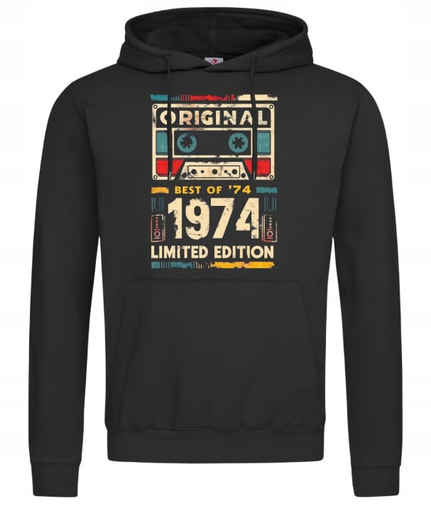 Bluza z kapturem męska prezent na 30 40 50 60 urodziny Kaseta Original