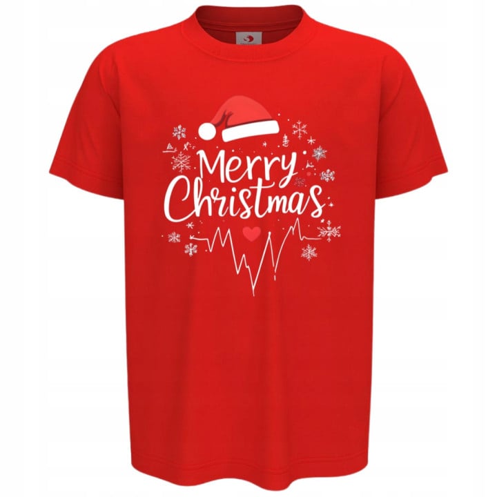 Koszulka dziecięca Świąteczna na Święta Tętniące Miłością Merry Christmas