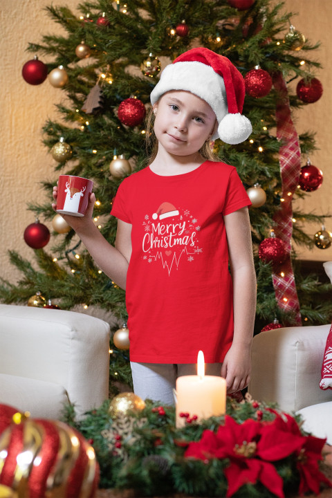 Koszulka dziecięca Świąteczna na Święta Tętniące Miłością Merry Christmas — zdjęcie 2