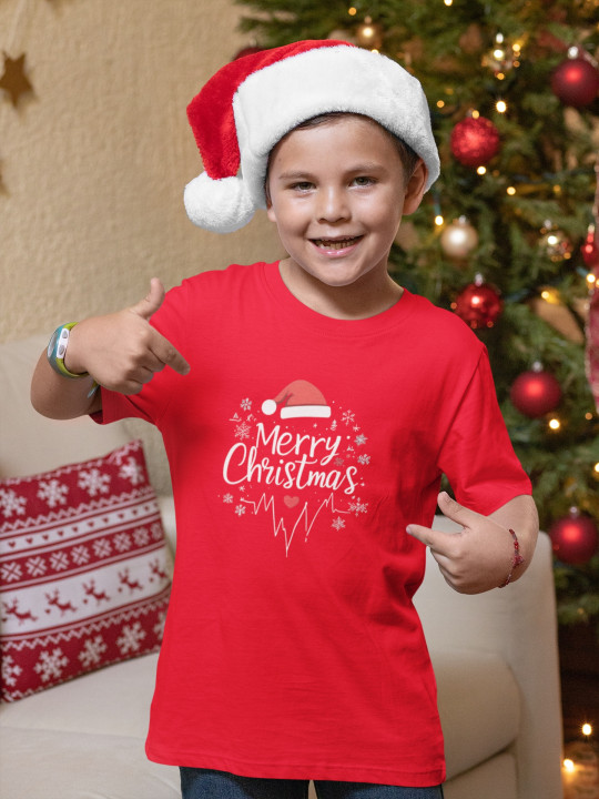 Koszulka dziecięca Świąteczna na Święta Tętniące Miłością Merry Christmas — zdjęcie 3