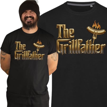 Koszulka męska prezent na Dzień Ojca dla Taty król grilla The Grillfather