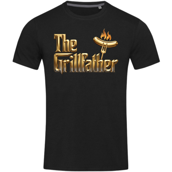 Koszulka męska prezent na Dzień Ojca dla Taty król grilla The Grillfather — zdjęcie 8