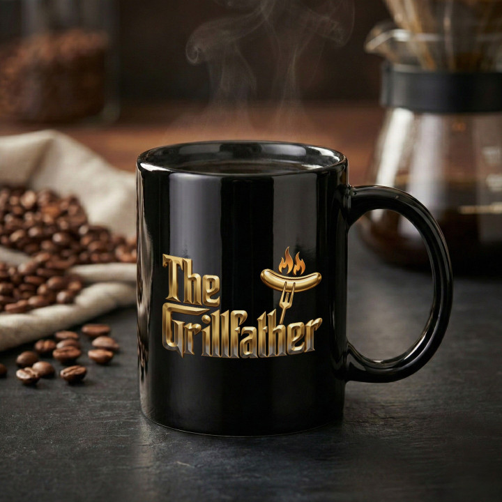 Kubek prezent na Dzień Ojca dla Taty król grilla The Grillfather — zdjęcie 2