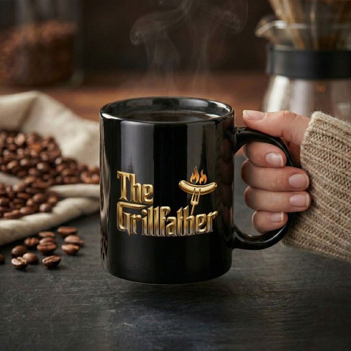 Kubek prezent na Dzień Ojca dla Taty król grilla The Grillfather — zdjęcie 3