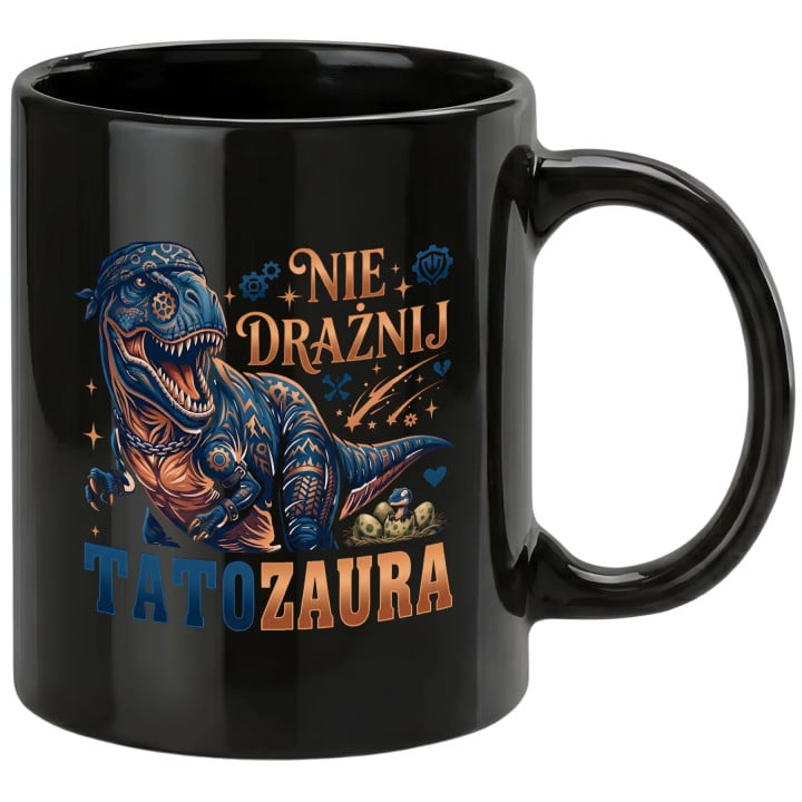 Kubek prezent na Dzień Ojca dla taty Tatozaur dinozaur śmieszny