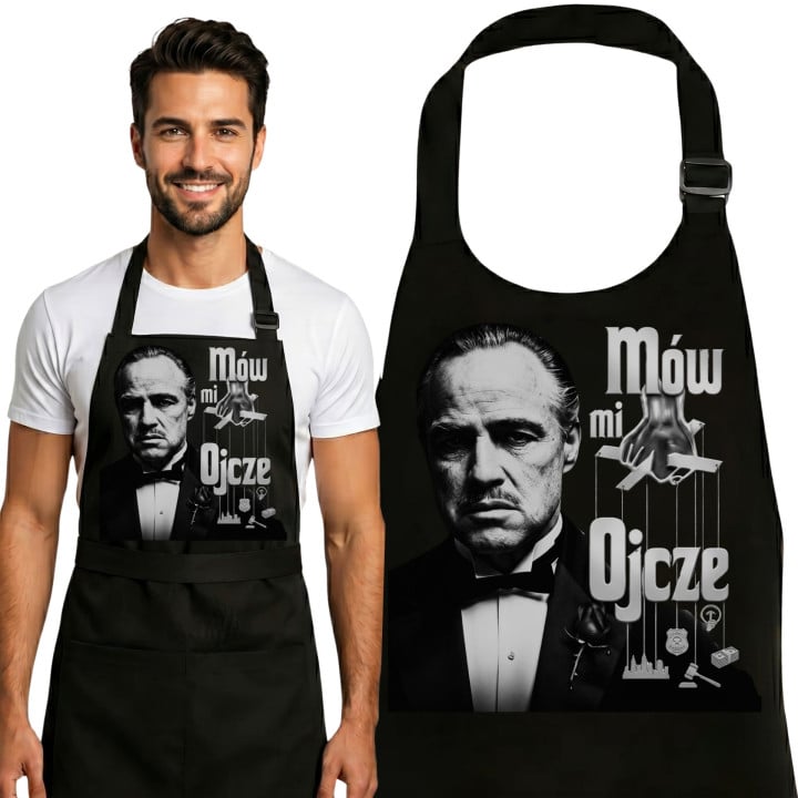 Fartuch prezent na Dzień Ojca dla Taty Mów Mi Ojcze szef mafii