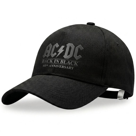 Czapka z daszkiem rockowy prezent dla fana muzyki AC/DC Back in Black