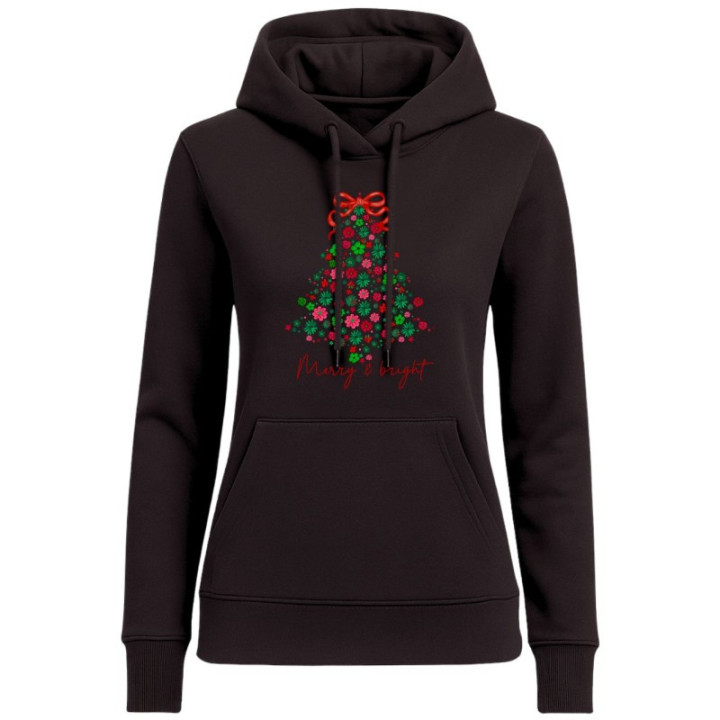 Bluza z kapturem damska z własnym dowolnym nadrukiem logo zdjęciem grafiką — zdjęcie 2