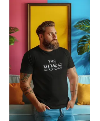 Koszulka męska THE BO$$ BOSS Prestiżowy Luksusowy Styl dla Lidera Szefa