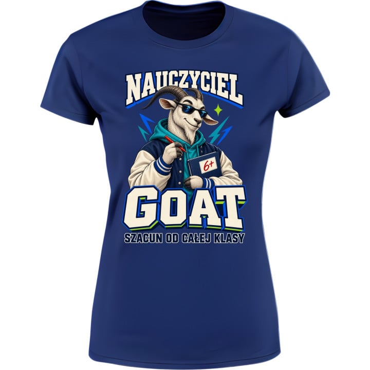 Koszulka damska prezent na Dzień Nauczyciela GOAT śmieszny — zdjęcie 2