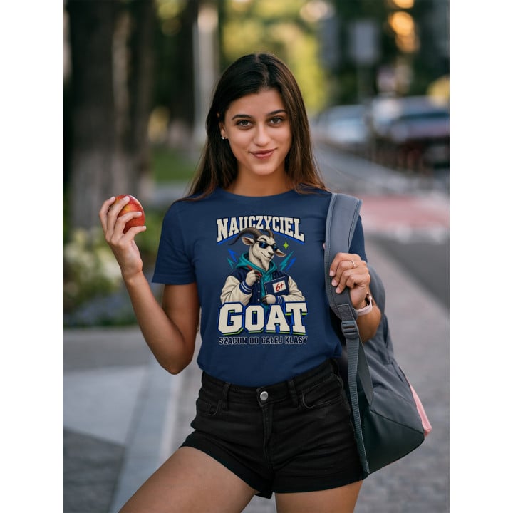 Koszulka damska prezent na Dzień Nauczyciela GOAT śmieszny — zdjęcie 4