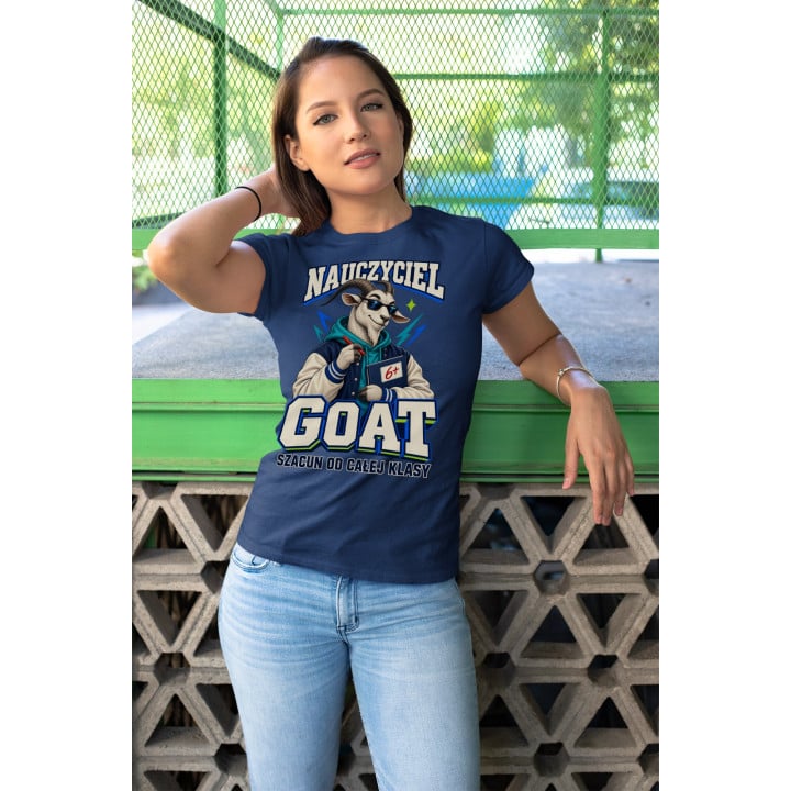 Koszulka damska prezent na Dzień Nauczyciela GOAT śmieszny — zdjęcie 6
